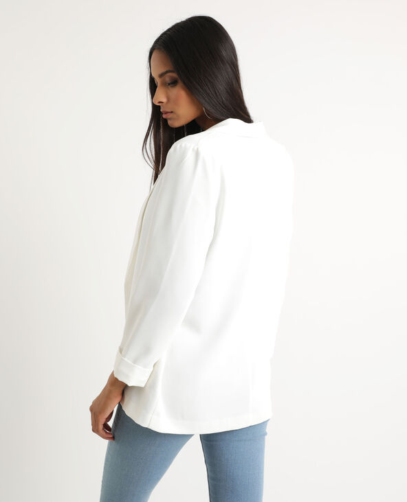 Blazer manches 3/4 blanc - Pimkie