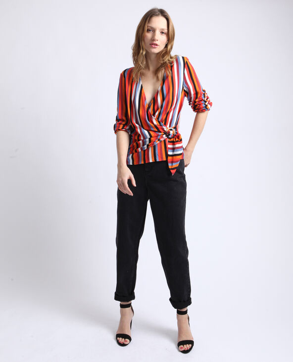 Blouse cache-cœur rouge - Pimkie