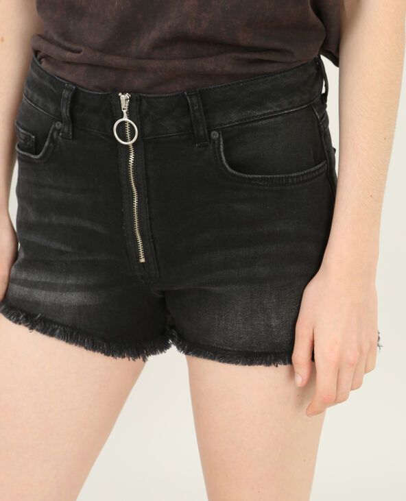 Short zippé noir - Pimkie