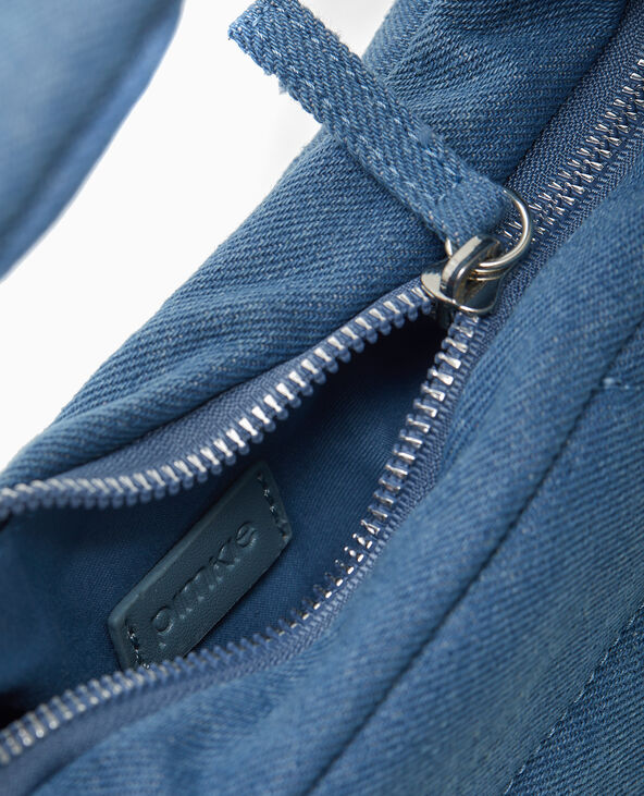 Sac effet jean matelassé porté épaule bleu - Pimkie