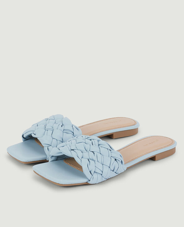 Mules tressées bleu - Pimkie