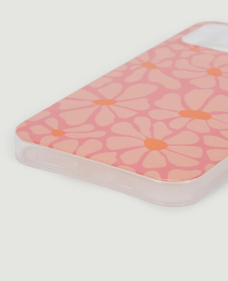 Coque iPhone Fleurs rose clair - Pimkie
