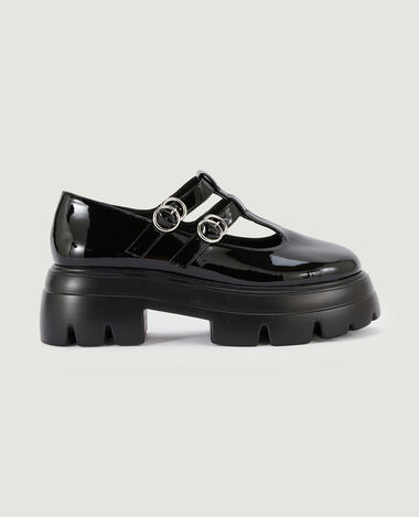 Babies compensées vernies noir - Pimkie