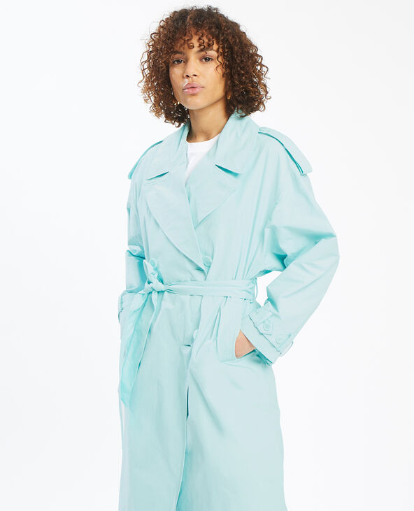 Trench long oversize vert anis - Pimkie