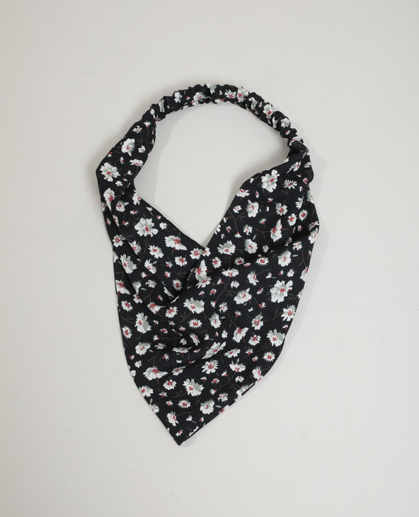 Bandeau fleuri noir - Pimkie