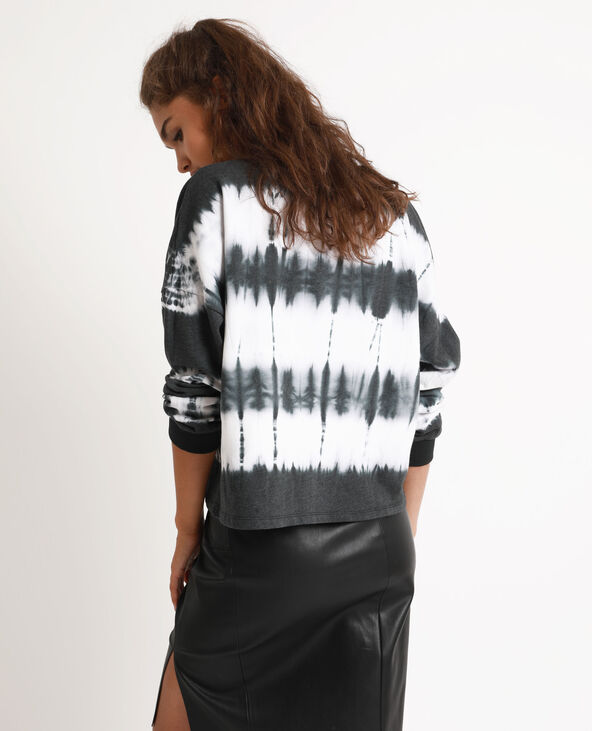 Sweat tie & dye noir - Pimkie