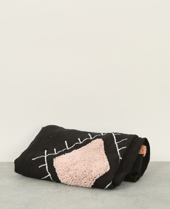 Grand plaid à zigzags noir - Pimkie
