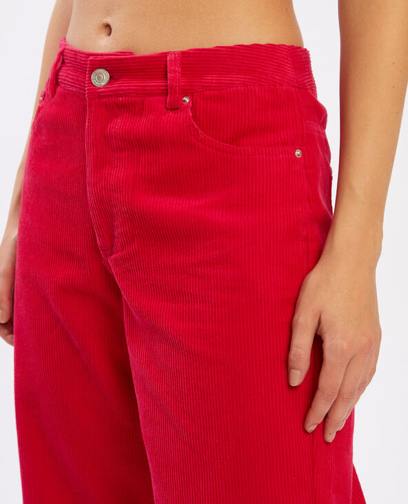 Pantalon velours rouge - Pimkie