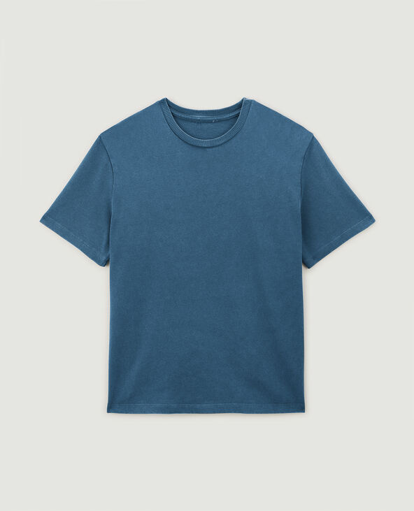 T-shirt à effet délavé bleu marine - Pimkie