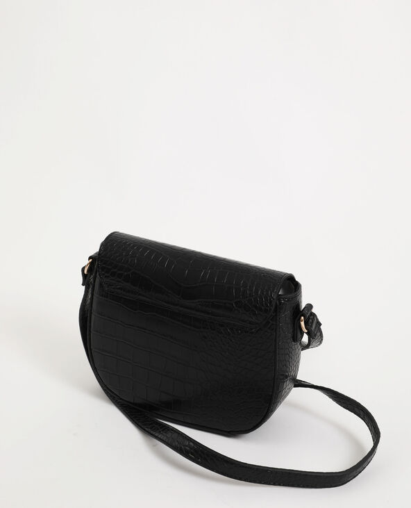 Petit sac croco noir - Pimkie