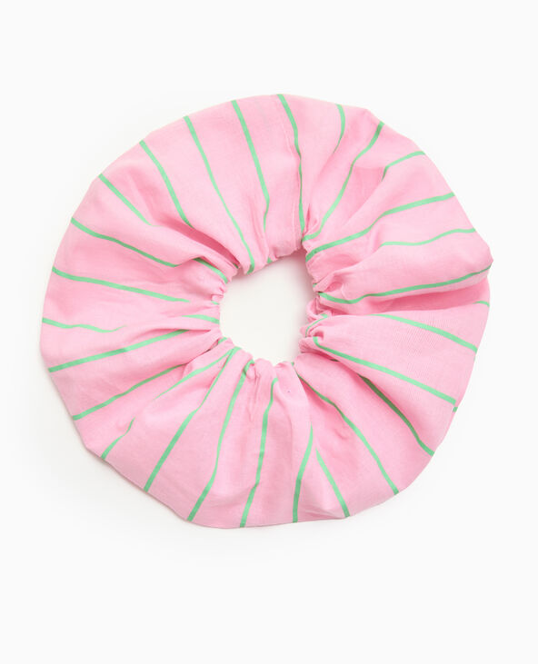 Lot de 2 chouchous en tissu rayé rose - Pimkie