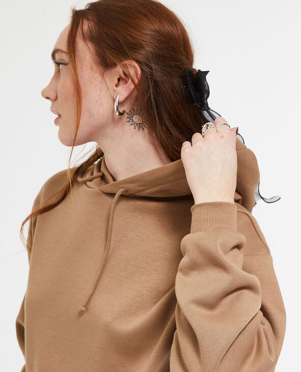 Sweat capuche oversize taupe - Pimkie
