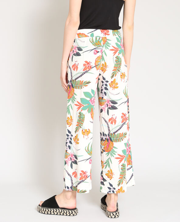 Pantalon palazzo blanc - Pimkie