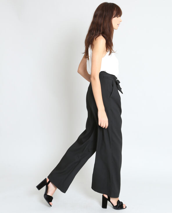 Pantalon palazzo noir - Pimkie