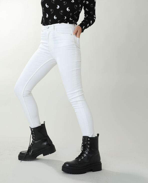 Jean skinny high waist blanc - Pimkie