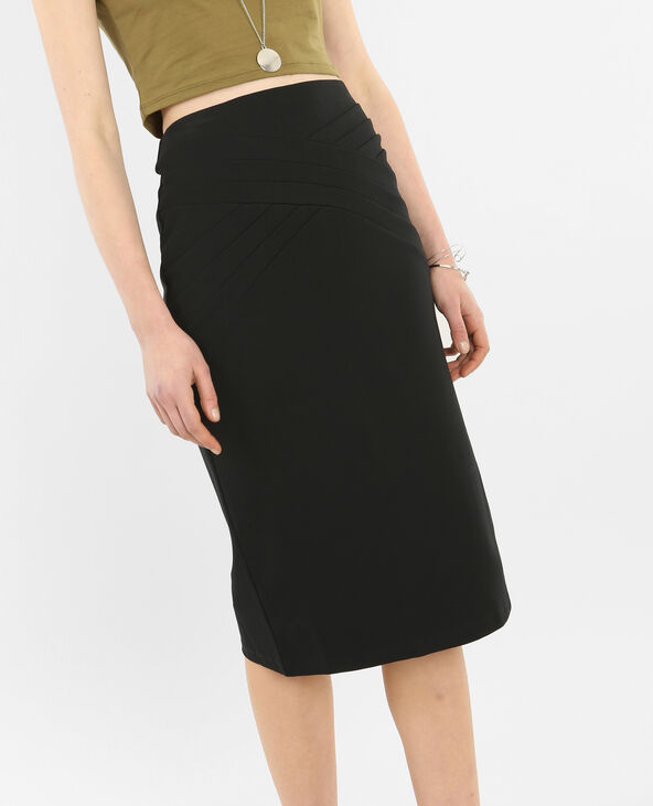 Jupe store tube midi