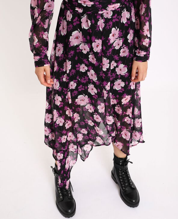 Robe à fleurs noir - Pimkie