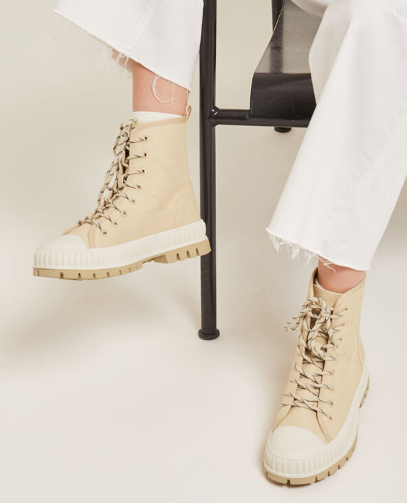 Baskets montantes en toile