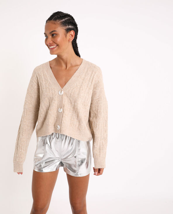 Gilet court taupe - Pimkie