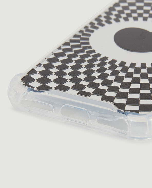 Coque de téléphone motif cœur psychédélique noir - Pimkie