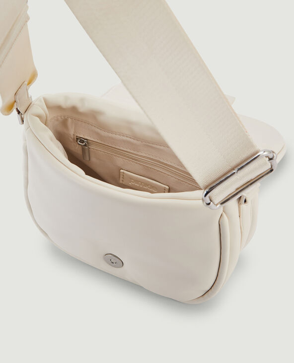 Sac matelassé avec large sangle écru - Pimkie