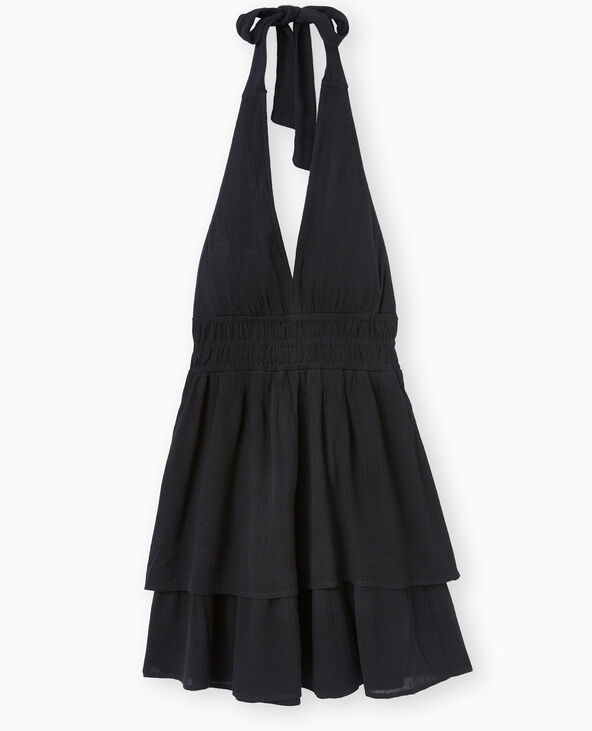 Robe courte dos-nu noir - Pimkie
