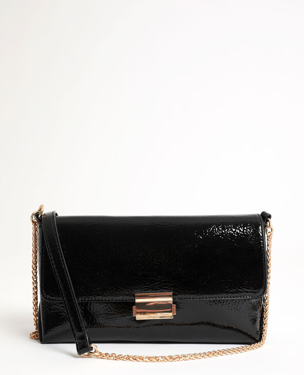 Sac souple verni noir - Pimkie