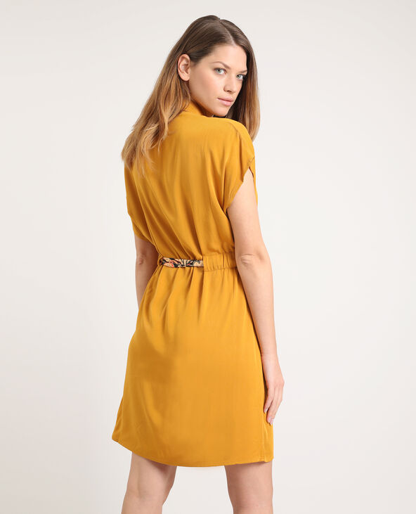 Robe chemise jaune 2025
