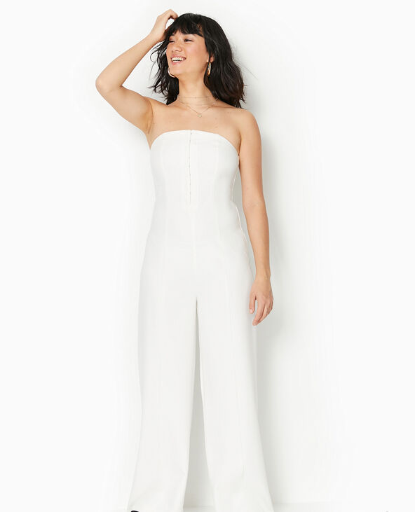 Combinaison bustier blanc - Pimkie