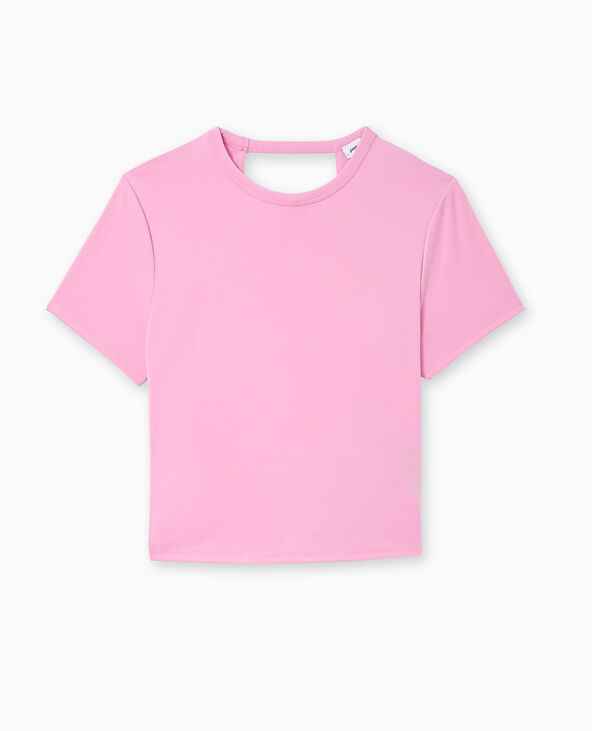 Top dos-nu avec pan twisté lilas - Pimkie