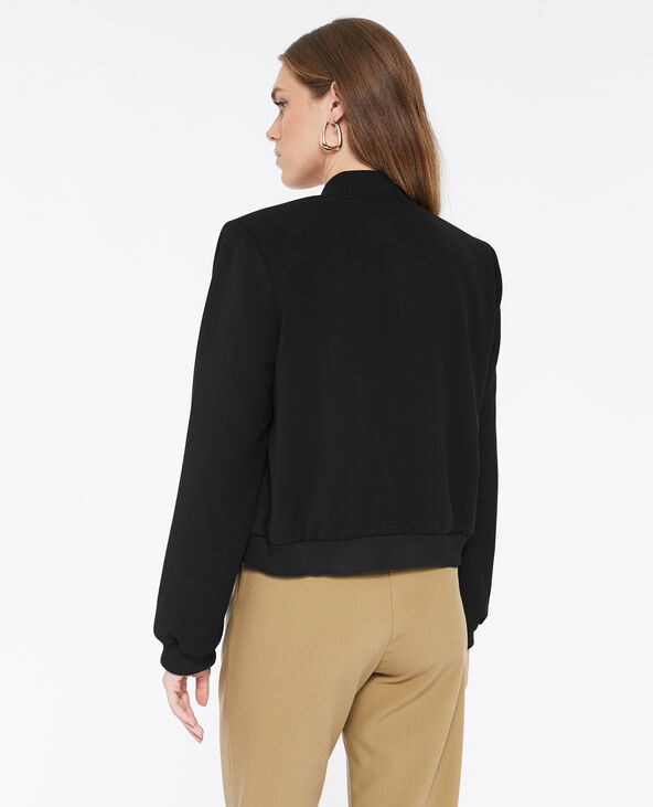 Blouson court façon bombers noir - Pimkie