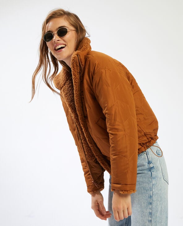 Blouson réversible camel - Pimkie