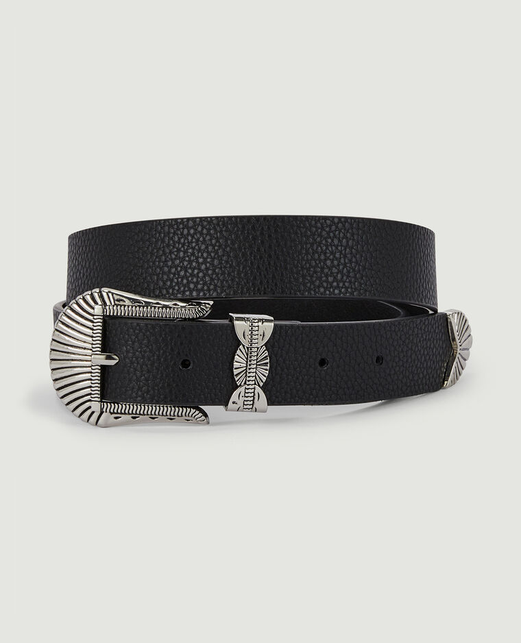 Ceinture boucle western noir - Pimkie