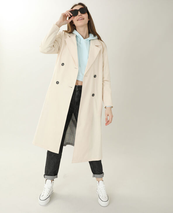 Trench long rose clair - Pimkie