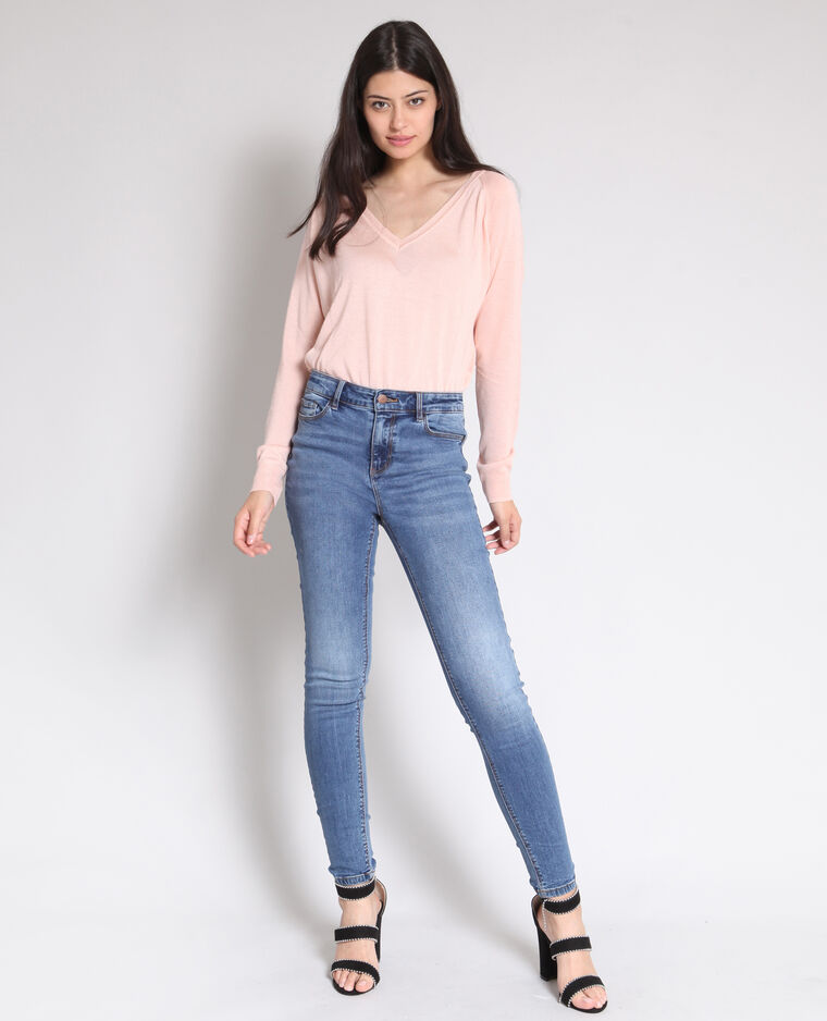 Jean skinny mid waist bleu - Pimkie