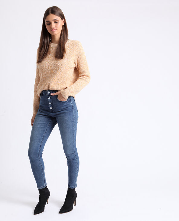 Pull chiné jaune ocre - Pimkie