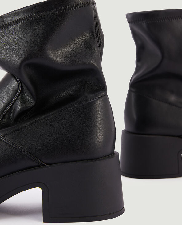 Boots bouts ronds noir - Pimkie