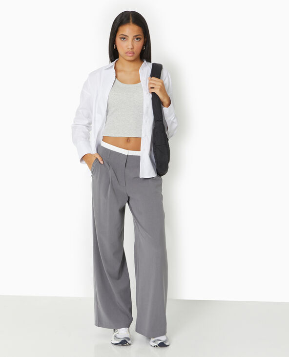 Chemise ample et droite blanc - Pimkie