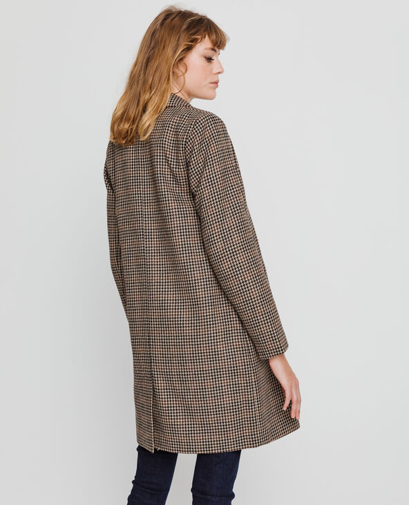 Manteau droit imprim