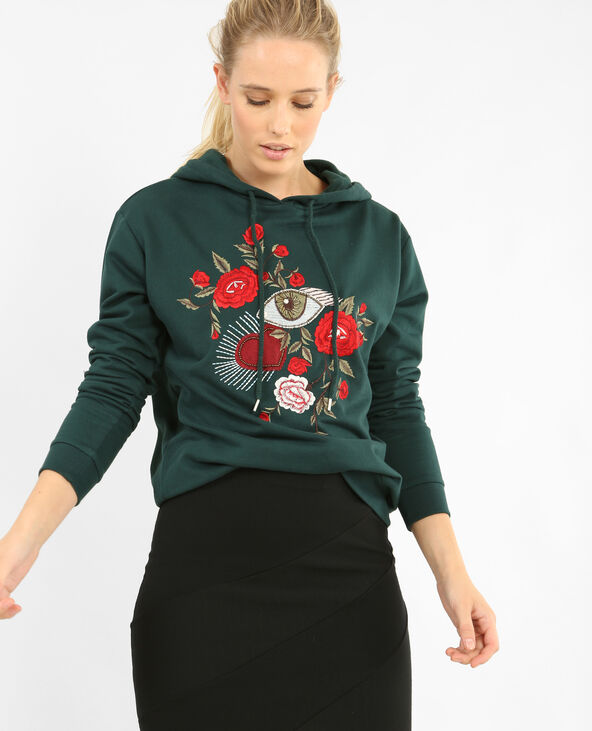 Sweat a capuche brodé outlet
