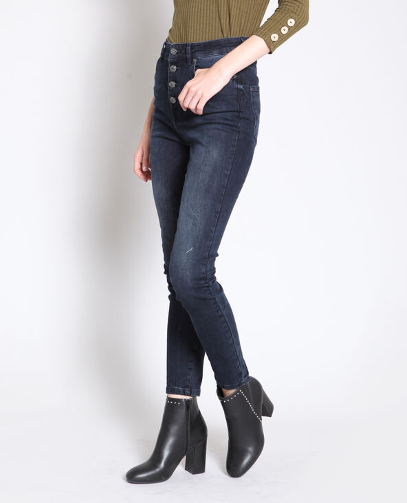 Jean skinny taille haute bleu - Pimkie