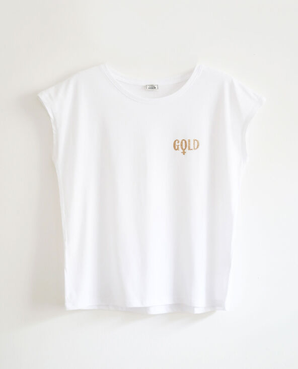 T-shirt à manches courtes blanc - Pimkie