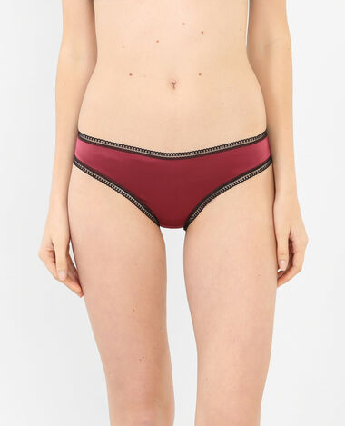 Culotte satin bordeaux - Pimkie
