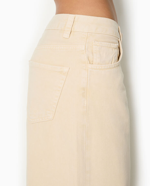 Jean wide extra large taille basse taupe - Pimkie