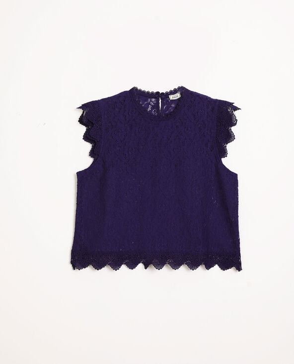 Top dentelle violet - Pimkie