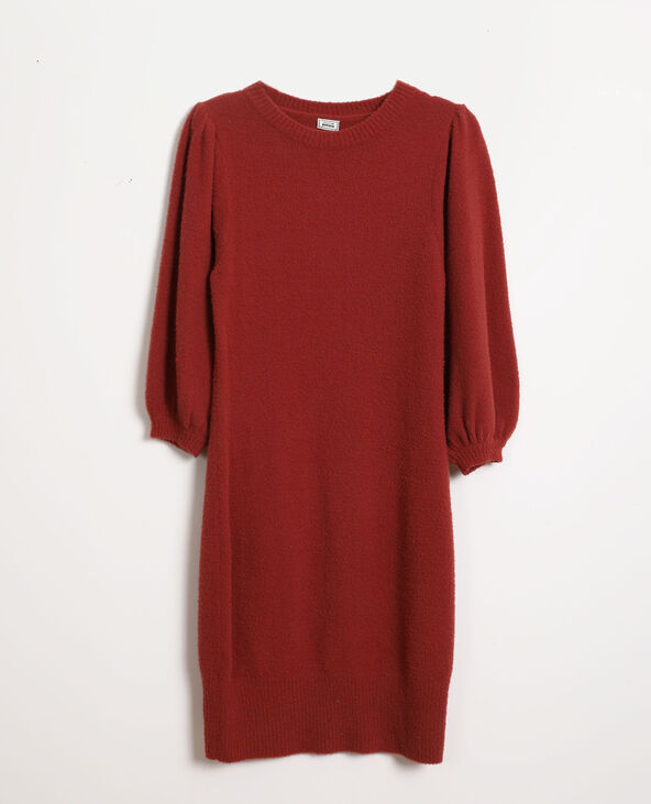 Robe pull manches bouffantes vieux rose - Pimkie
