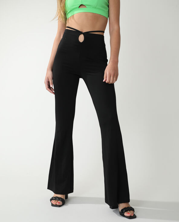 Pantalon flare sales fendu