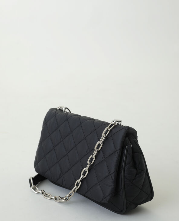 Sac bandoulière matelassé noir - Pimkie
