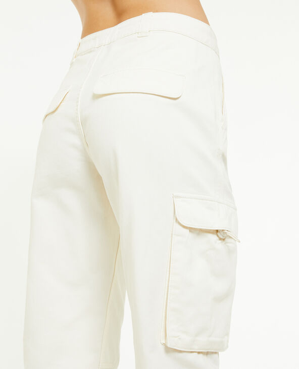 Pantalon cargo taille basse beige - Pimkie