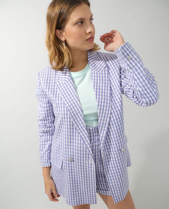 Veste city Vichy lilas - Pimkie